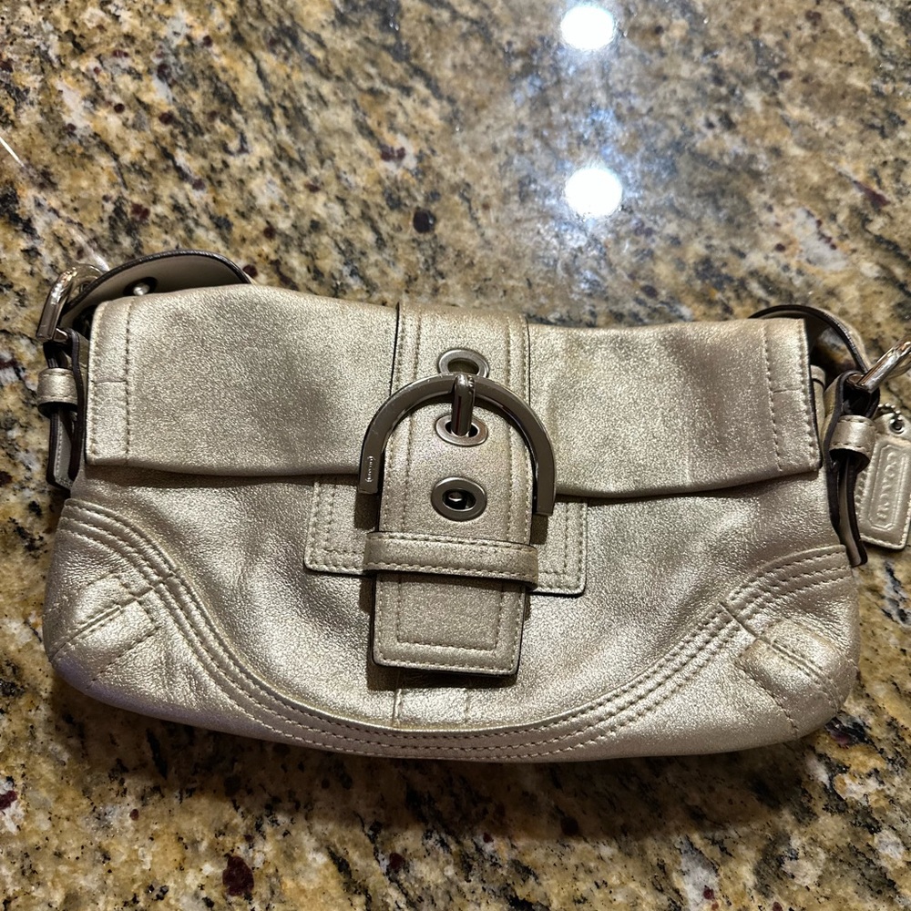 Coach Metallic Silver Women's Bag